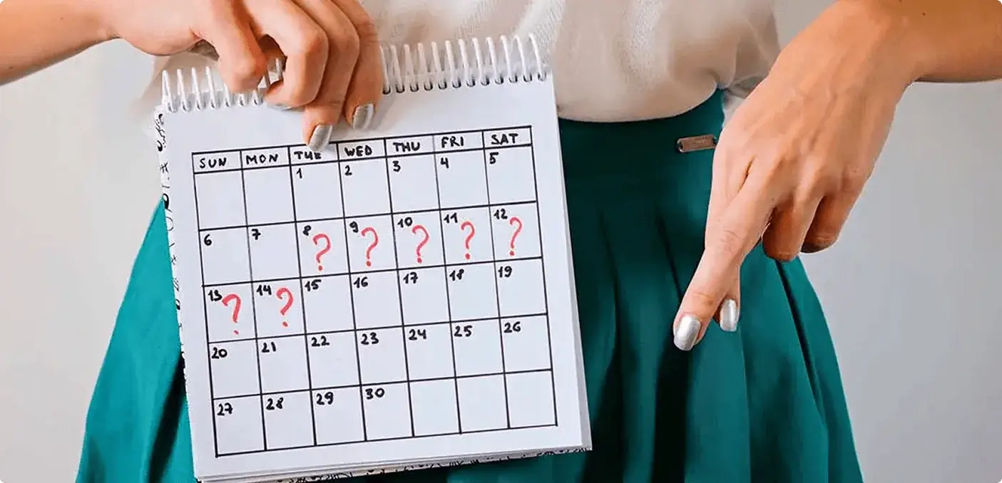 Illustration of a pad with blood on it